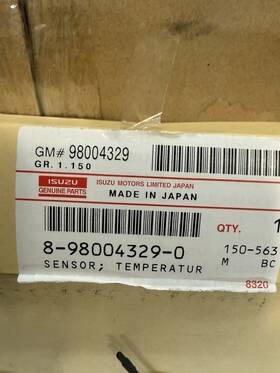 8-98004-329-0 Isuzu New Oem Temp Sensor Npr Npr-hd Npr-xd Nqr Nrr 07-23 8-98004-329-0 Isuzu New Oem Temp Sensor Npr Npr-hd Npr-xd Nqr Nrr 07-23