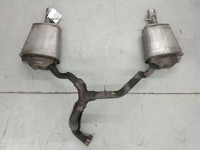 333.ja1j04 Jaguar X-type Twin Mufflers With Pipes And Chrome Exhaust Tip 02 03 04 05 06 07 08 333.ja1j04 Jaguar X-type Twin Mufflers With Pipes And Chrome Exhaust Tip 02 03 04 05 06 07 08