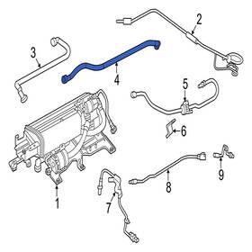 C2z30693 Jaguar Oe For Xf 2013-2020 Left Evaporative Emissions System Lines