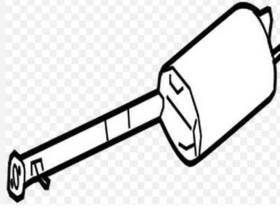 17440-38030 Lexus 1744038030 2007-2017 Ls460 Driver Left Muffler Assembly Oem