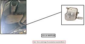 Lincoln 9h6z-5230-b Left Exhaust Muffler Only Oem 2009 Mkz