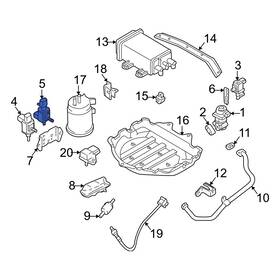 Zm0118741a Mazda Oe For Protege 2000-2003 Vapor Canister Purge Solenoid