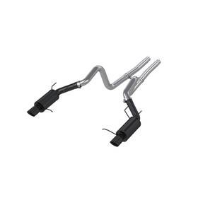 S7258blk Mbrp Exhaust For 11-14 Ford Mustang Gt 5.0l 3in Cat Back Dual Split Rear Street Version