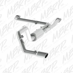 S5408al Mbrp Fits 2016 Nissan Titan 5.6l Xd 4in Tip 3in Al Cat Back Single Side