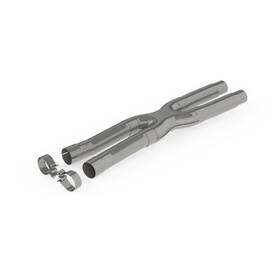 S7213409 Mbrp 2.5 Inch Resonator Delete X-pipe For 15 19 Mustang Gt T409 Stainless Steel