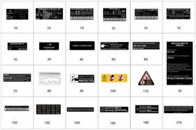000-221-34-00 Mercedes-benz Genuine Information Label 000-221-34-00 Mercedes-benz Genuine Information Label