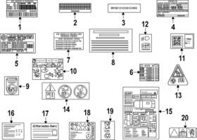 000-221-64-00 Mercedes-benz Genuine Emission Label