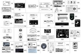 177-221-38-00 Mercedes-benz Genuine Information Label
