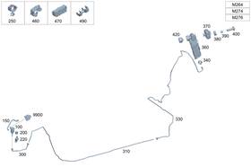 205-471-08-15 Mercedes-benz Genuine Purge Line
