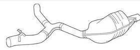 2134906302 Mercedes-benz 2017-2021 E300 Driver Left Muffler Assembly Oem 2134906302 Mercedes-benz 2017-2021 E300 Driver Left Muffler Assembly Oem