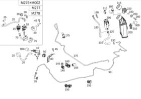 222-471-21-15 Mercedes-benz Genuine Purge Line