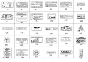 231-584-64-00 Mercedes-benz Genuine Info Label Tire Press