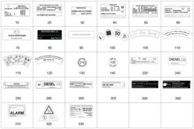 260-221-01-00 Mercedes-benz Genuine Information Label