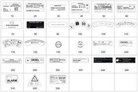 260-221-26-00 Mercedes-benz Genuine Information Label 260-221-26-00 Mercedes-benz Genuine Information Label