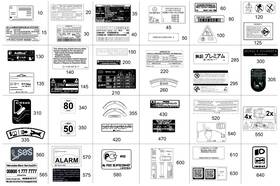 264-221-03-00 Mercedes-benz Genuine Information Label