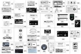 264-221-22-00 Mercedes-benz Genuine Information Label