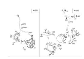 271-018-14-00 Mercedes-benz Genuine Purge Line