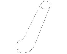 272-142-13-83 Mercedes-benz Genuine Molded Hose