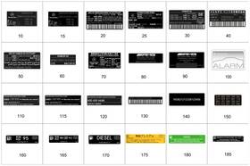 274-221-38-00 Mercedes-benz Genuine Information Label 274-221-38-00 Mercedes-benz Genuine Information Label