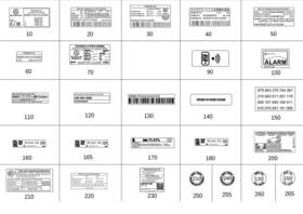 276-221-81-00 Mercedes-benz Genuine Information Label 276-221-81-00 Mercedes-benz Genuine Information Label