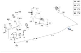 463-470-12-00 Mercedes-benz Genuine Purge Line