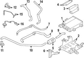 1742a448 Mitsubishi Genuine Canister Hose