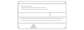 7430a841 Mitsubishi Genuine Emission Label 7430a841 Mitsubishi Genuine Emission Label