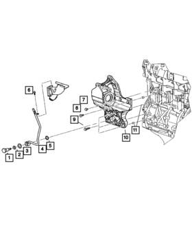 05015037aa Mopar Genuine Vacuum Pump Valve 5015037aa
