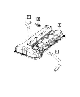 05047407ac Mopar Genuine Crankcase Vent Hose 5047407ac