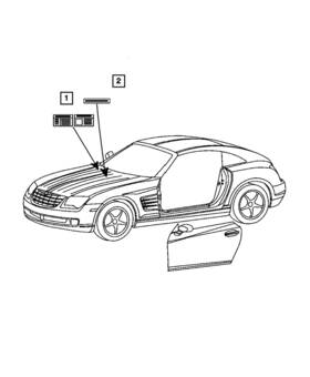 05143394aa Mopar Genuine Emission Label 5143394aa
