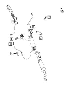 05146662ad Mopar Genuine Exhaust Temperature Sensor 5146662ad