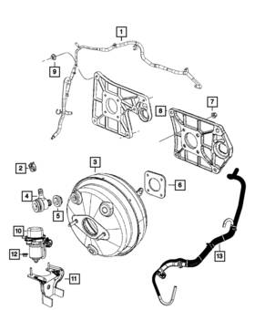 4581497af Mopar Genuine Vacuum Hose
