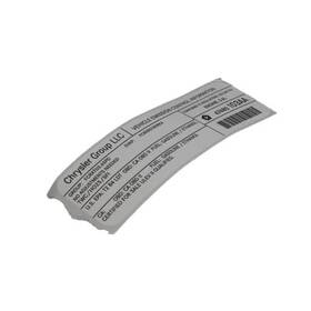47480103aa Mopar Emission Label Attached To Fem Carrier 47480103aa Mopar Emission Label Attached To Fem Carrier