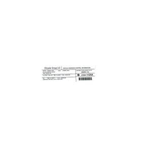 47480112aa Mopar Label 47480112aa Mopar Label