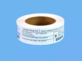 47480129aa Mopar Genuine Vehicle Emission Control Information Label 47480129aa Mopar Genuine Vehicle Emission Control Information Label