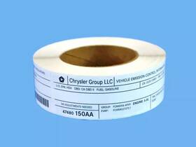 47480150aa Mopar Genuine Vehicle Emission Control Information Label 47480150aa Mopar Genuine Vehicle Emission Control Information Label