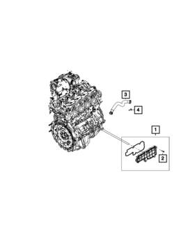 4893609ad Mopar Genuine Engine Oil Separator