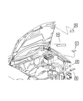 5085860aa Mopar Genuine Emission Label