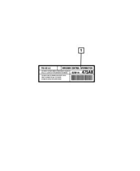 52014475ab Mopar Genuine Vehicle Emission Control Information Label