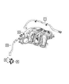 52022390ac Mopar Genuine Make Up Air Hose