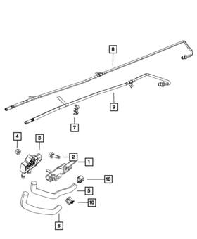 52122027ad Mopar Genuine Pressure Diesel Tube Assembly Rear 52122027ad Mopar Genuine Pressure Diesel Tube Assembly Rear