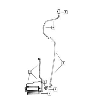 52855832ab Mopar Genuine Vacuum Hose