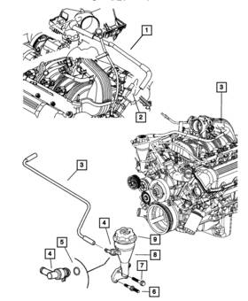 53013885aa Mopar Genuine Make Up Air Hose