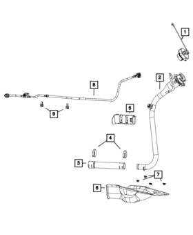 57008424ad Mopar Genuine Vapor Tube 57008424ad Mopar Genuine Vapor Tube