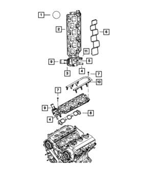 6036575aa Mopar Genuine Nipple Heater Hose