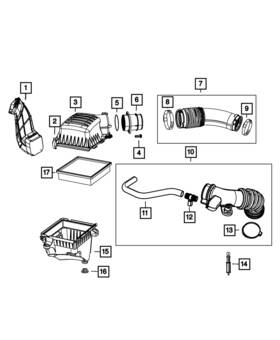 68083084ac Mopar Genuine Crankcase Vent - Ccv Hose