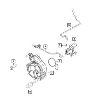 68148205aa Mopar Genuine Vacuum Tube