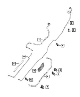 68166756ac Mopar Genuine Fuel Vapor Tube