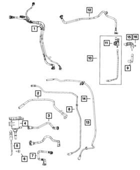 68206046ad Mopar Genuine Vapor Tube