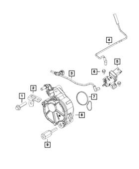 68211259aa Mopar Genuine Vacuum Tube